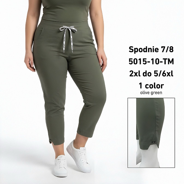 Spodnie damskie 7/8 Roz 2XL-6XL, Mix Kolor Paczka 10 szt